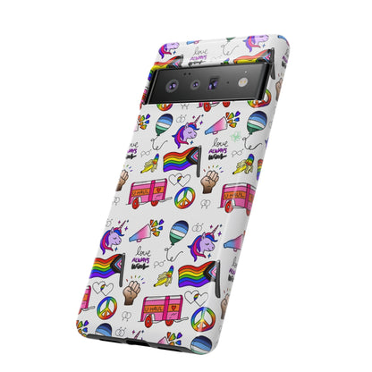"Identity Mix" LGBTQIA+ Collage Android Tough Phone Case
