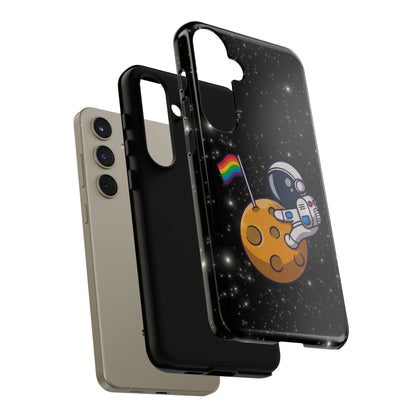 "Cosmic Queer" LGBTQIA+ Android Astronaut Tough Phone Case