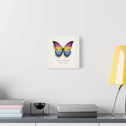 Pan Pride Butterfly | Metamorphosis Series Canvas Wall Art