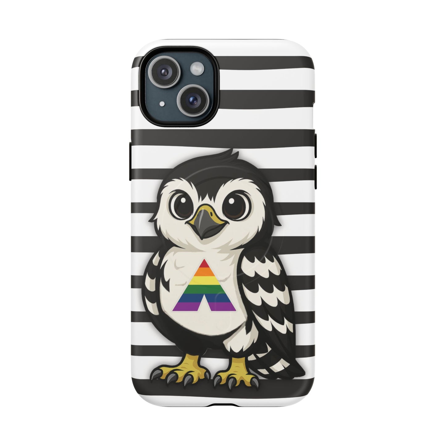 "fly with pride" – lgbtqia+ ally pride hawk magsafe® iphone tough case