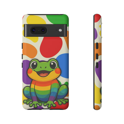 "Rainbow Ribbit" - LGBTQIA+ Pride Frog Android Tough Phone Case