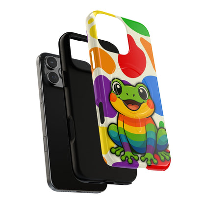 "Rainbow Ribbit" - LGBTQIA+ Pride Frog MagSafe® iPhone Tough Case