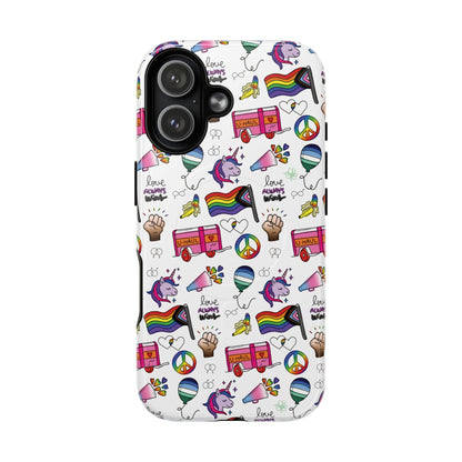 “Identity Mix” LGBTQIA+ Collage MagSafe® Tough iPhone Case