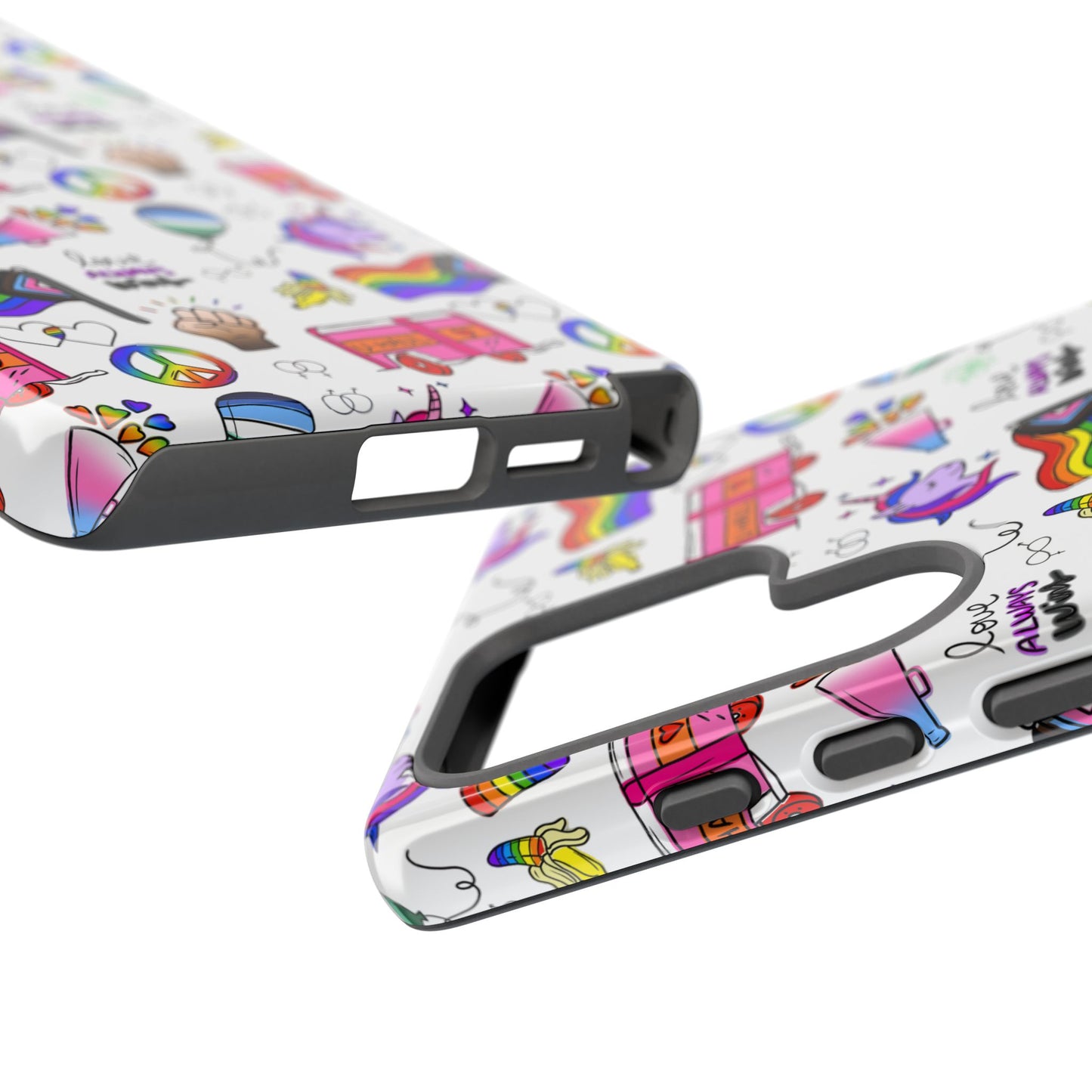 "identity mix" lgbtqia+ collage android tough phone case