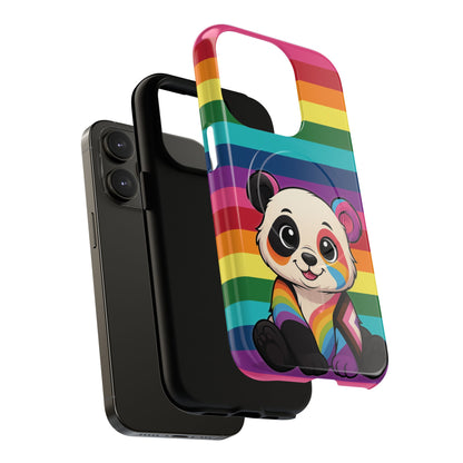 "PrideCub" – Progress + Rainbow Pride Panda MagSafe® iPhone Tough Case