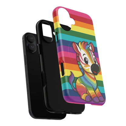 "Zee the O.G." – Original Rainbow Pride Zebra MagSafe® iPhone Tough Case