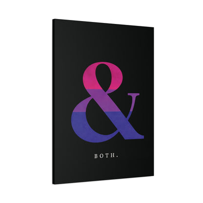 Both. | Bisexual Pride Identity Canvas Wall Art