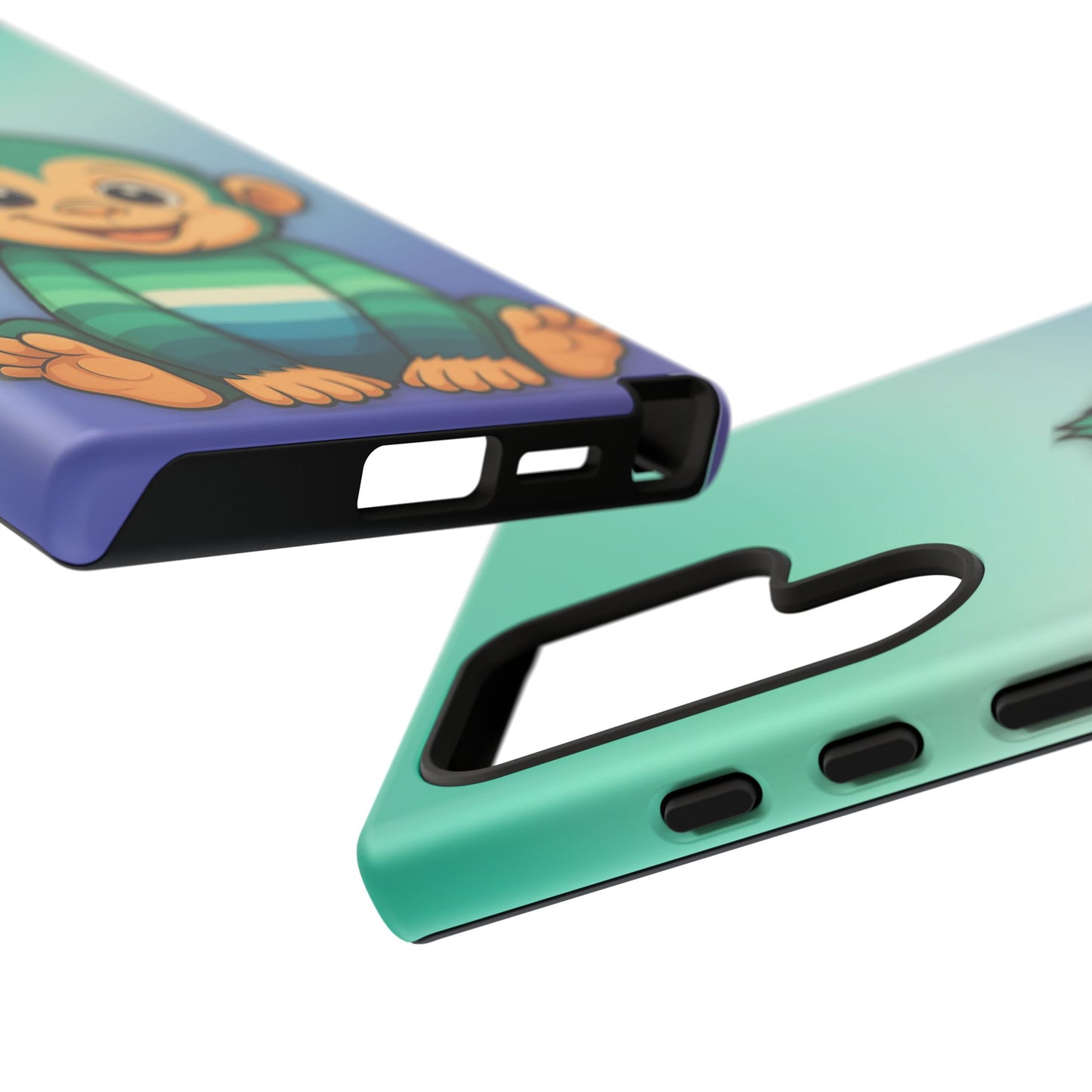 "monkey love" – gay [mlm] pride android tough phone case