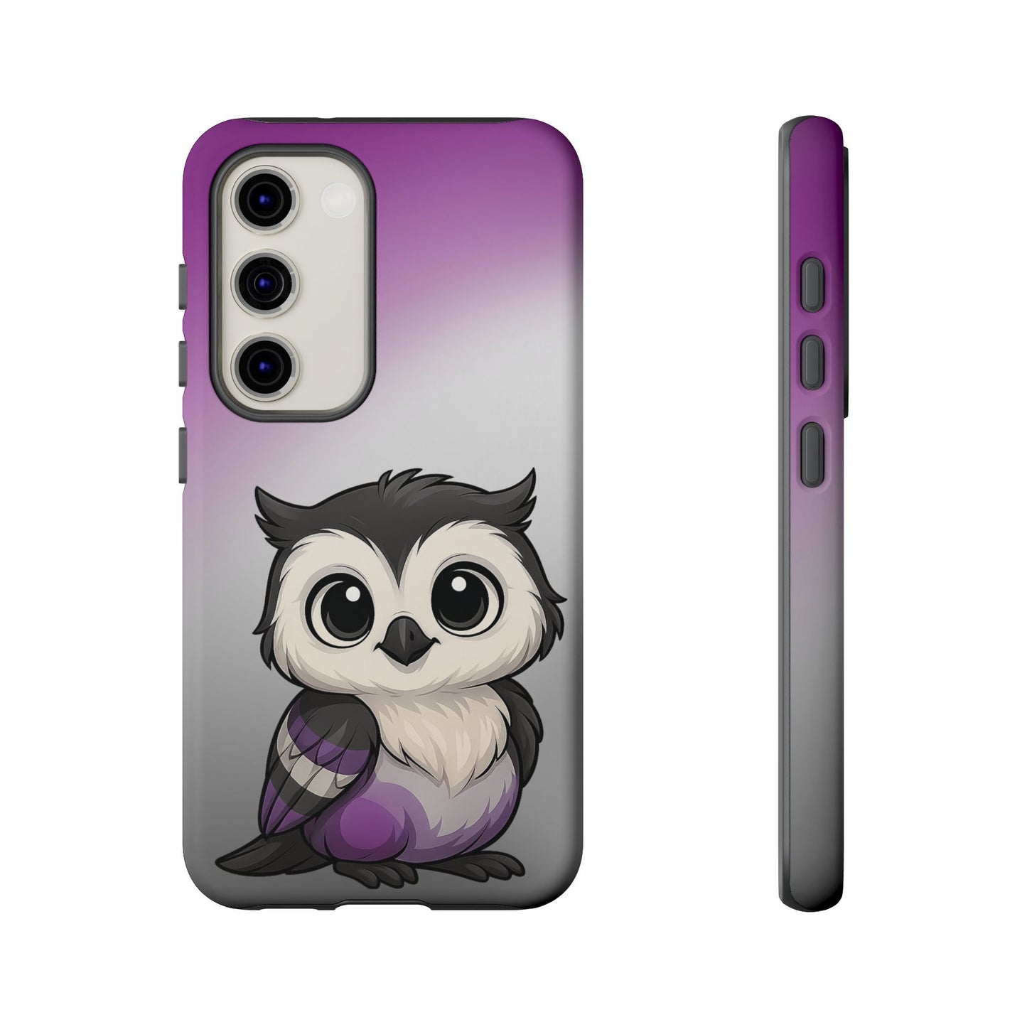 "ace-wise" – asexual pride owl android tough phone case
