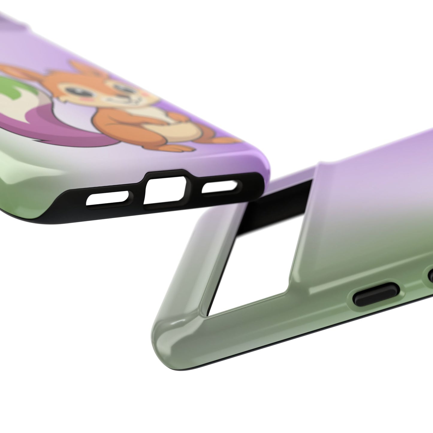 "queeriosity"– genderqueer squirrel pride android tough phone case