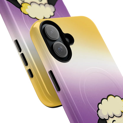 "NonbiBaaary" – Nonbinary Pride Sheep MagSafe® iPhone Tough Case