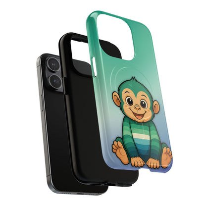 "Monkey Love" – Gay [MLM] Pride Monkey MagSafe® iPhone Tough Case