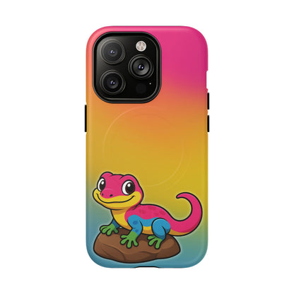 "Pan-tastic Voyage" – Pansexual Pride Gecko MagSafe® iPhone Tough Case