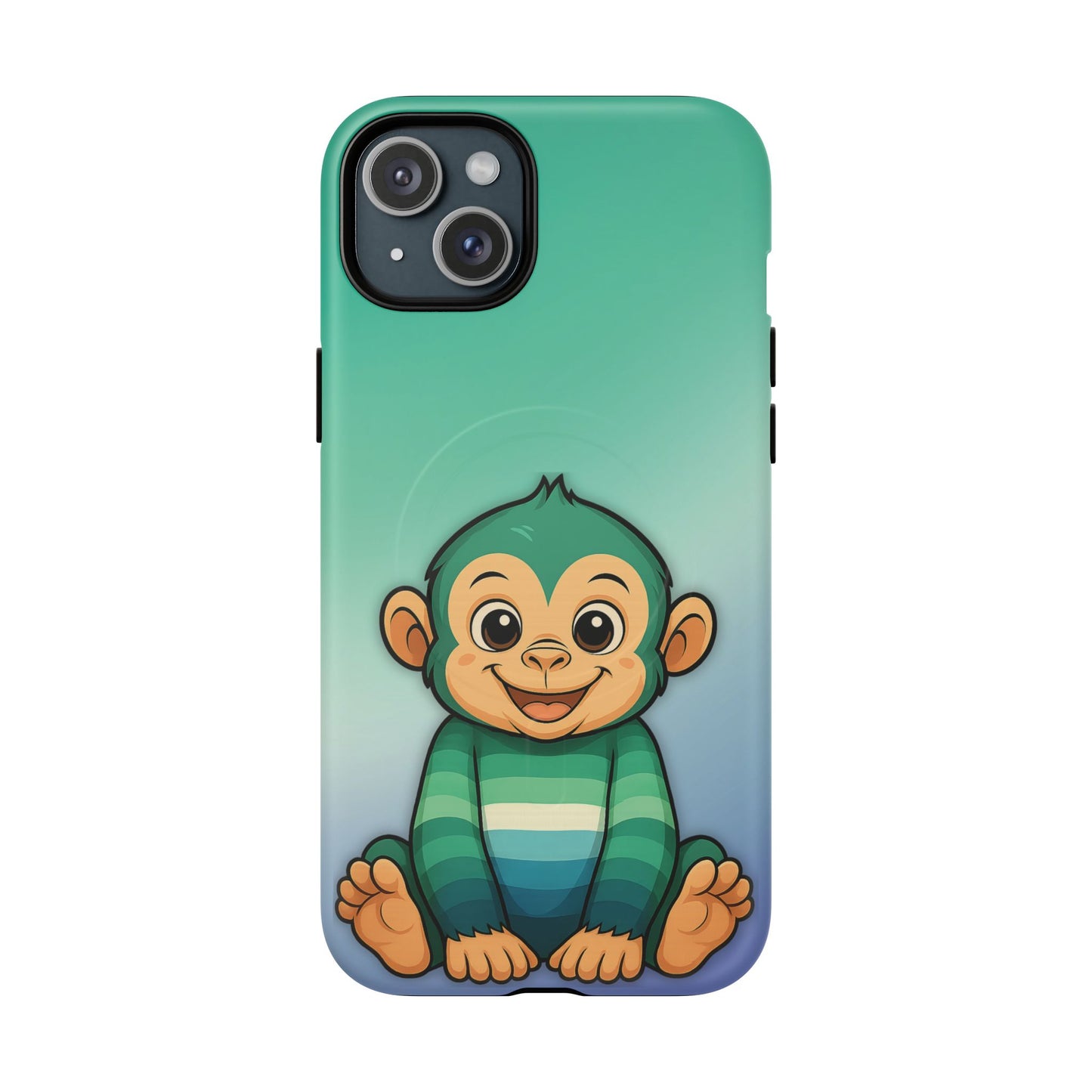 "monkey love" – gay [mlm] pride monkey magsafe® iphone tough case