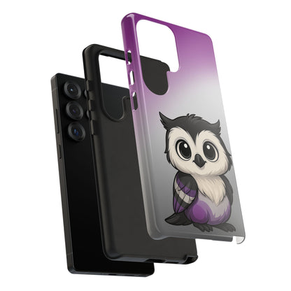 "Ace-Wise" – Asexual Pride Owl Android Tough Phone Case