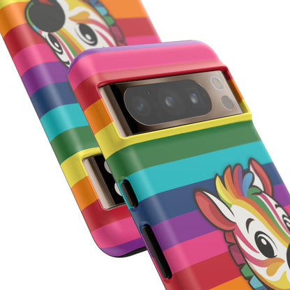 "Zee the O.G." – Original Rainbow Pride Zebra Android Tough Phone Case