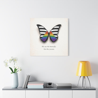 Ally Pride Butterfly | Metamorphosis Series Canvas Wall Art