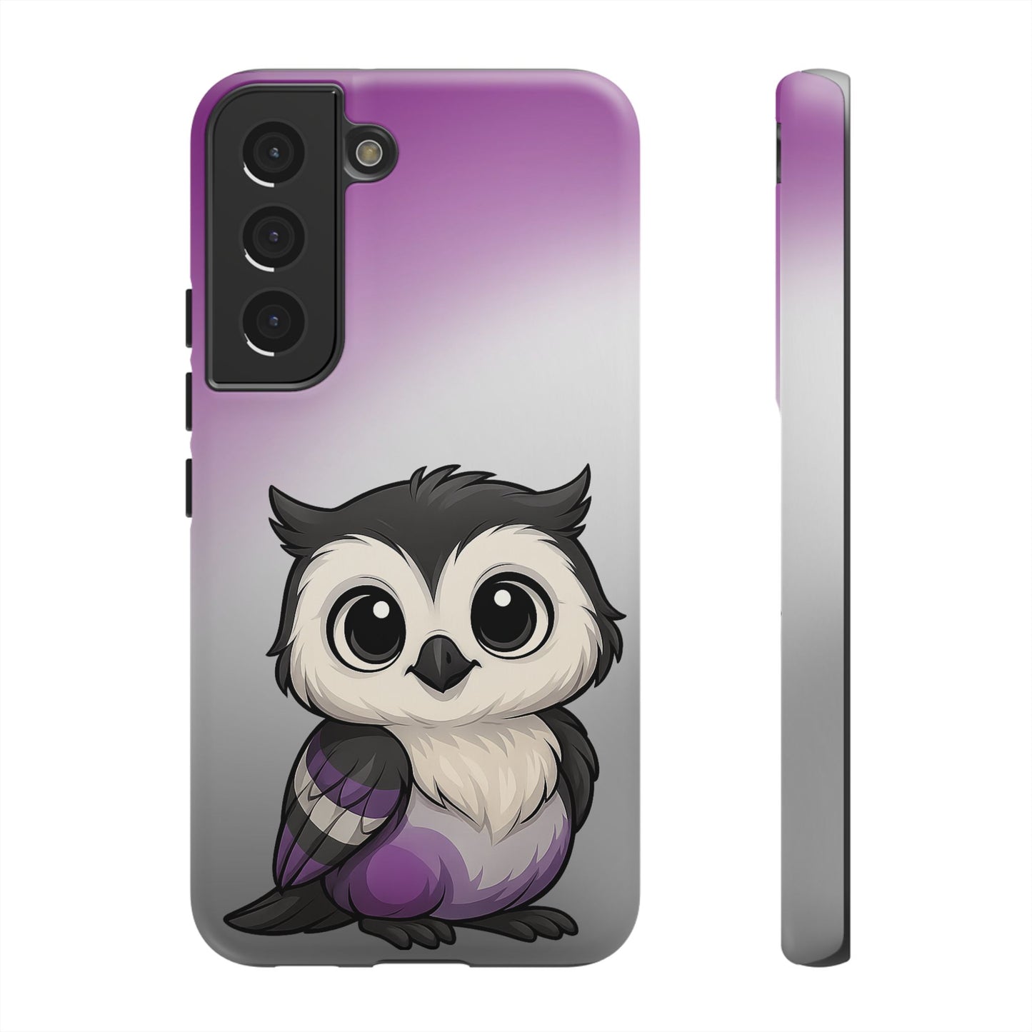 "ace-wise" – asexual pride owl android tough phone case