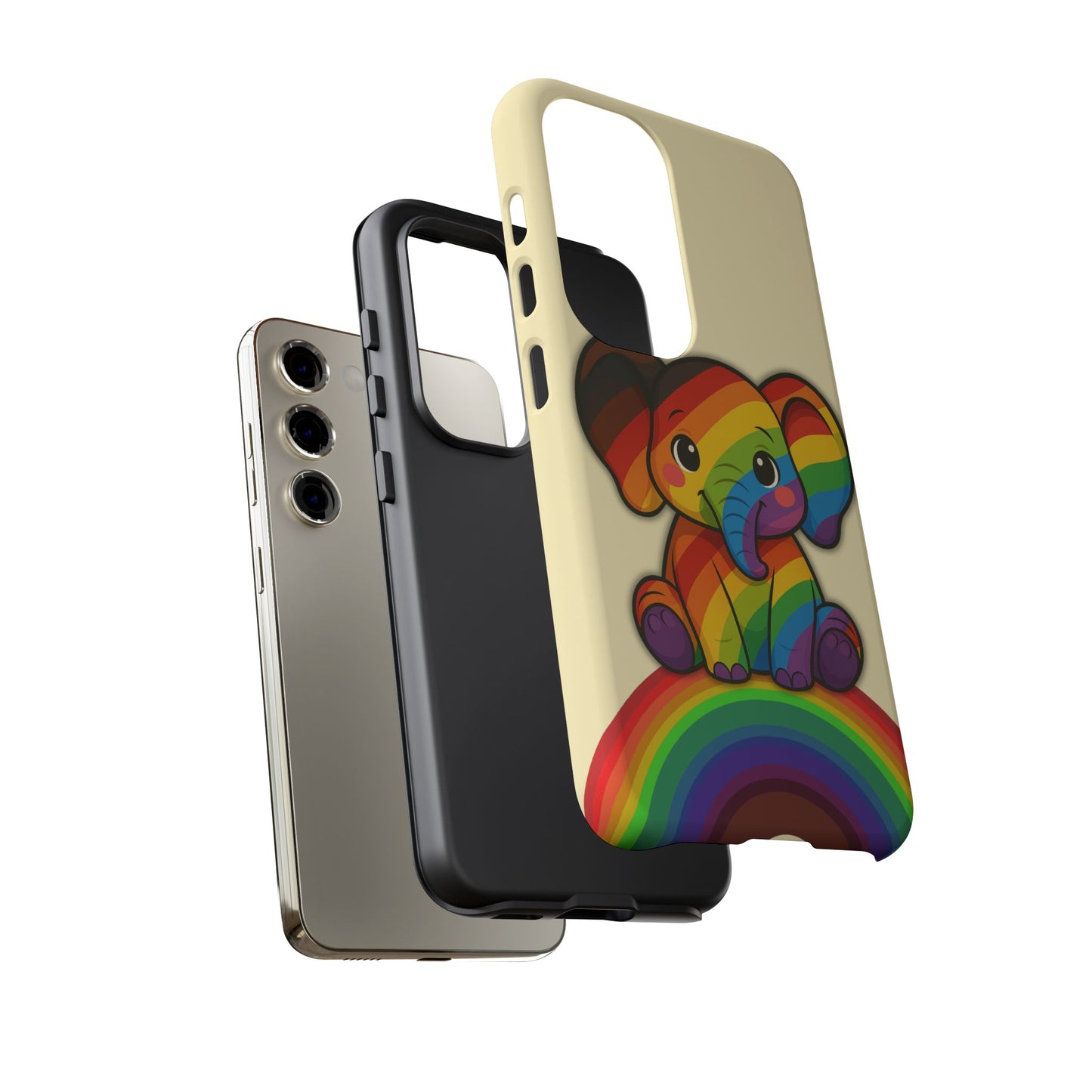 "jumbo joy" – philadelphia pride elephant android tough phone case
