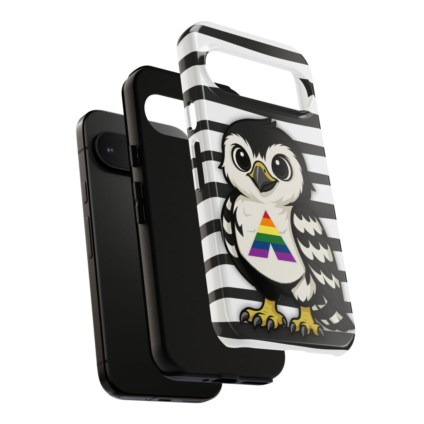 "fly with pride" – lgbtqia+ ally pride hawk android tough phone case