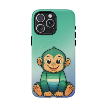 "Monkey Love" – Gay [MLM] Pride Monkey MagSafe® iPhone Tough Case