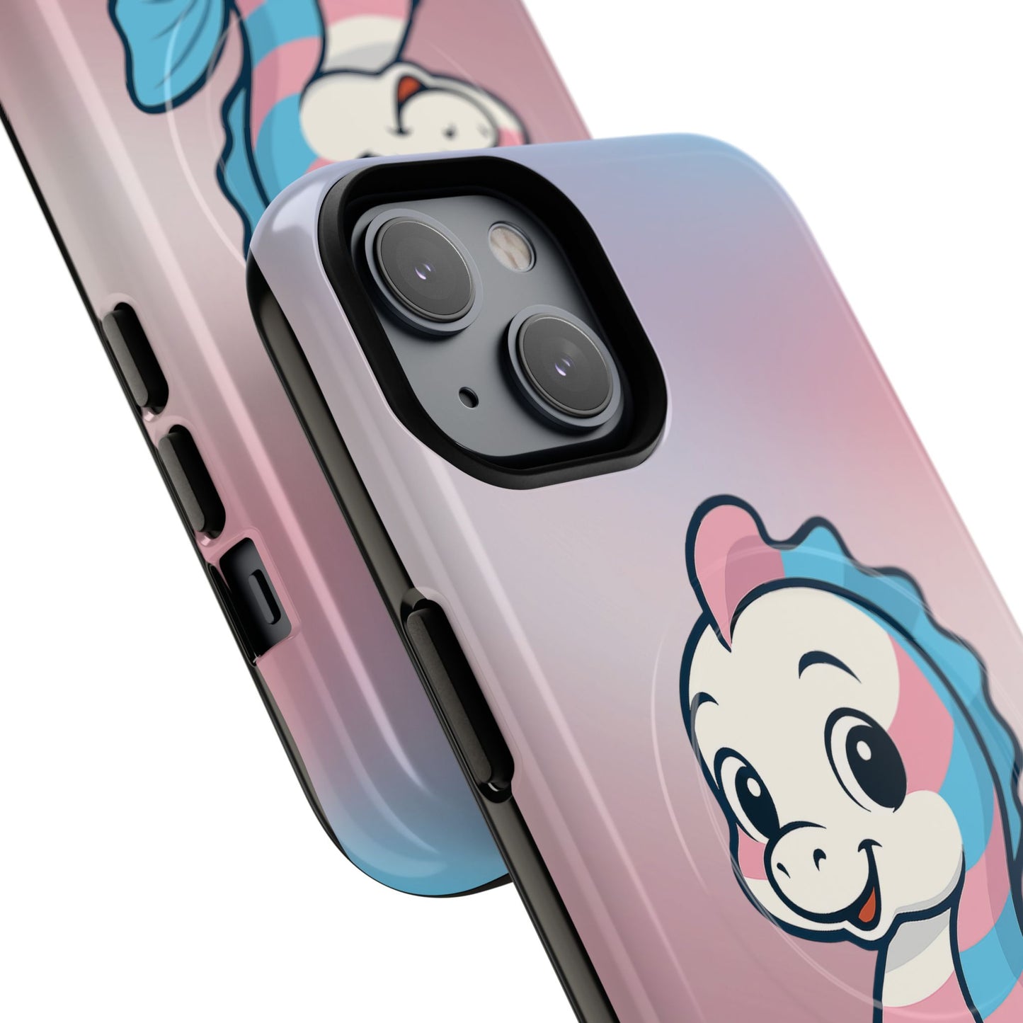 "sea me" – trans pride seahorse magsafe® iphone tough case