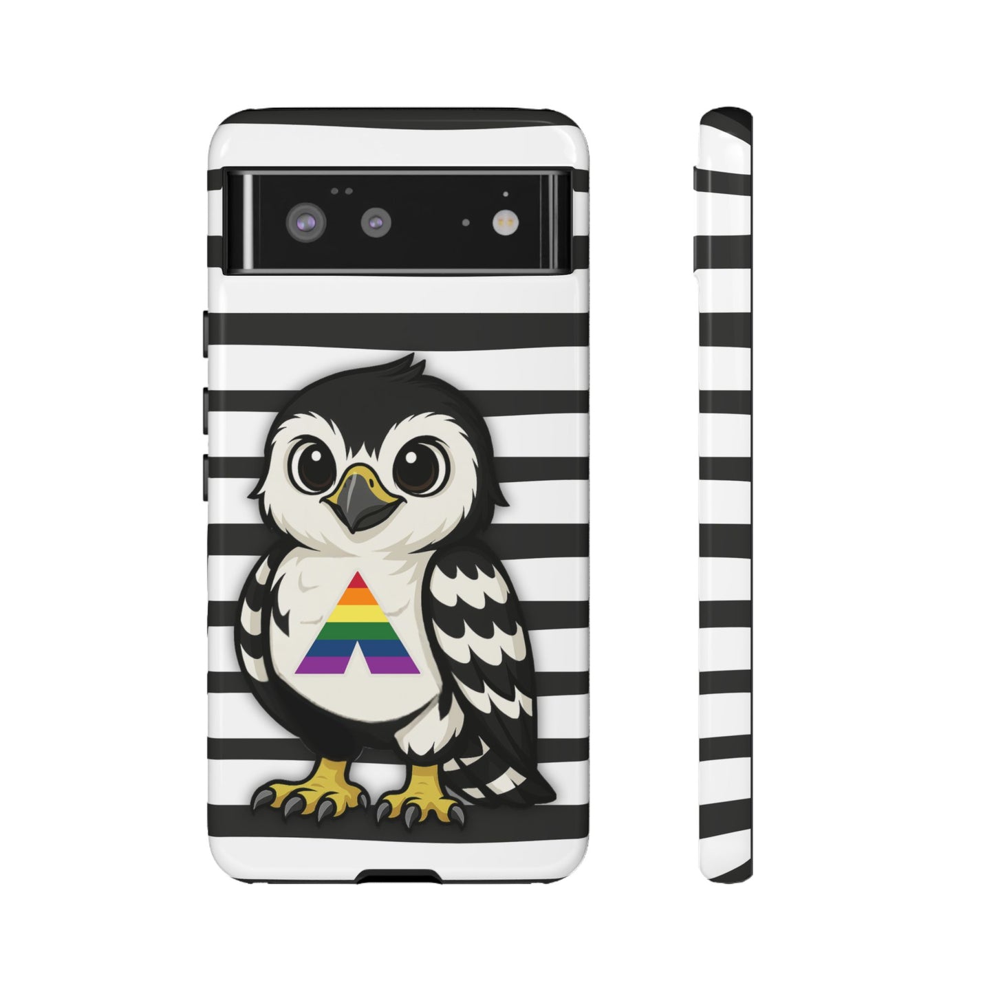 "fly with pride" – lgbtqia+ ally pride hawk android tough phone case