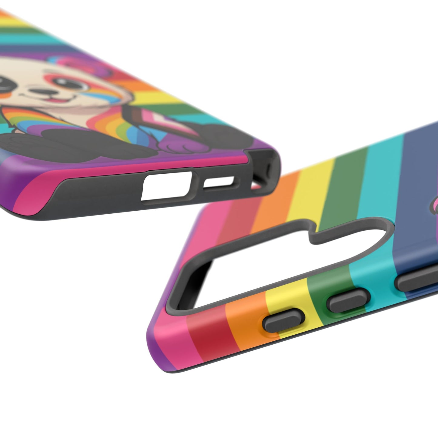 "pridecub" – progress + rainbow pride panda android tough phone case