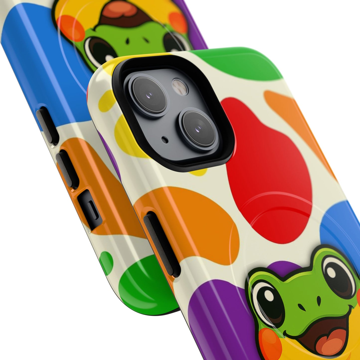 "rainbow ribbit" - lgbtqia+ pride frog magsafe® iphone tough case