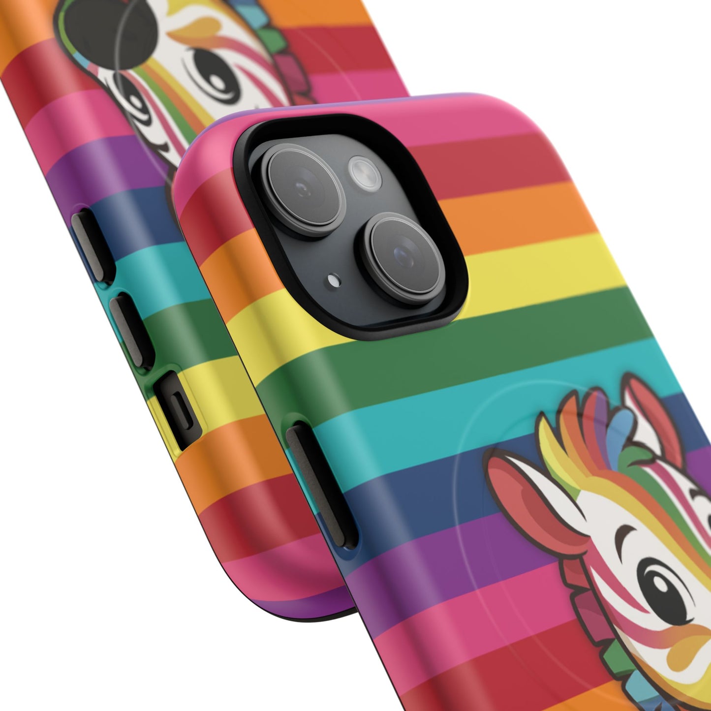 "zee the o.g." – original rainbow pride zebra magsafe® iphone tough case