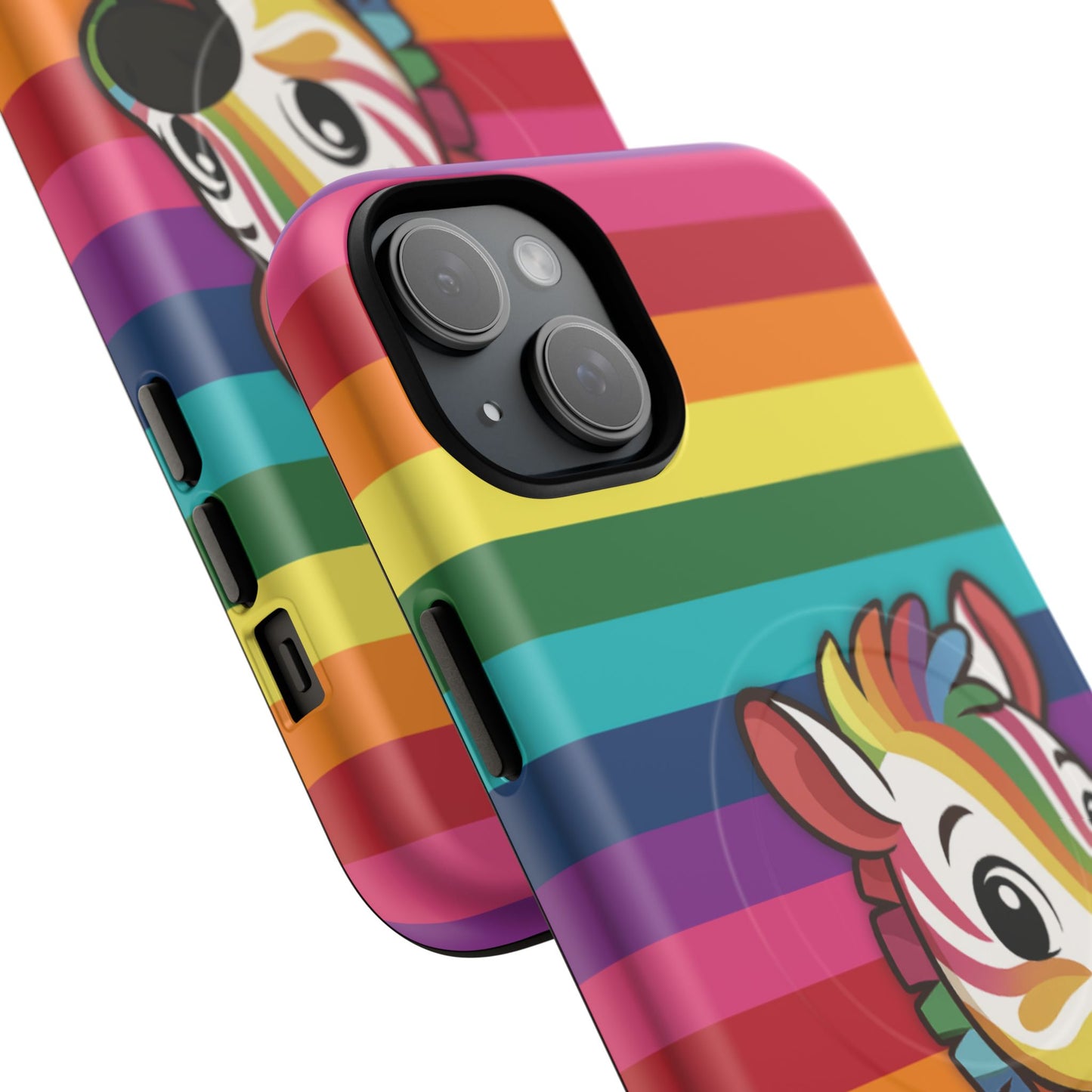 "zee the o.g." – original rainbow pride zebra magsafe® iphone tough case