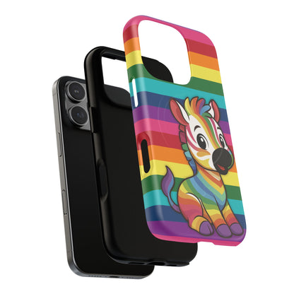 "Zee the O.G." – Original Rainbow Pride Zebra MagSafe® iPhone Tough Case