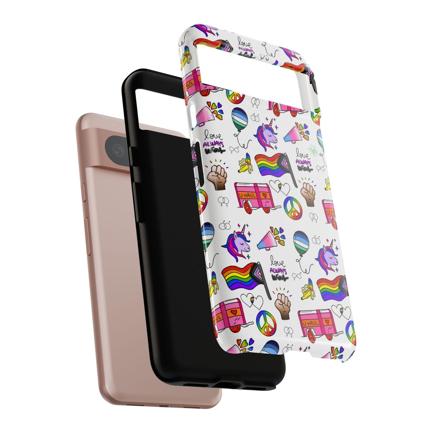 "identity mix" lgbtqia+ collage android tough phone case