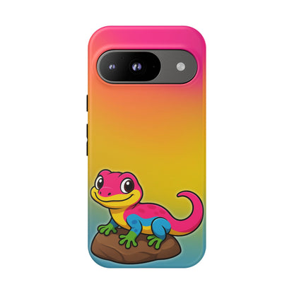 "Pan-tastic Voyage" – Pansexual Pride Gecko Android Tough Phone Case