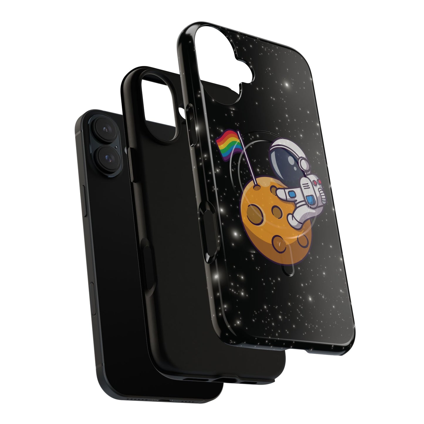 "cosmic queer" lgbtqia+ astronaut magsafe® iphone tough case