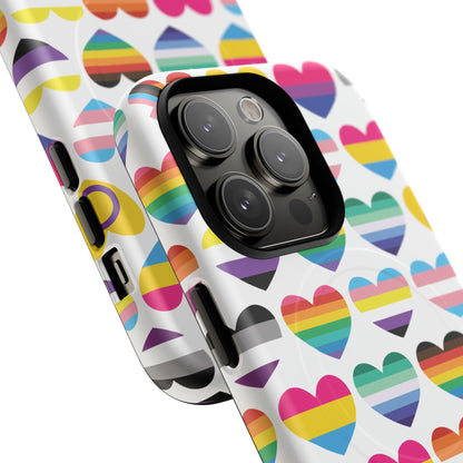 "Proud Hearts" LGBTQIA+ Love MagSafe® iPhone Case