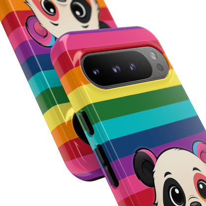"PrideCub" – Progress + Rainbow Pride Panda Android Tough Phone Case