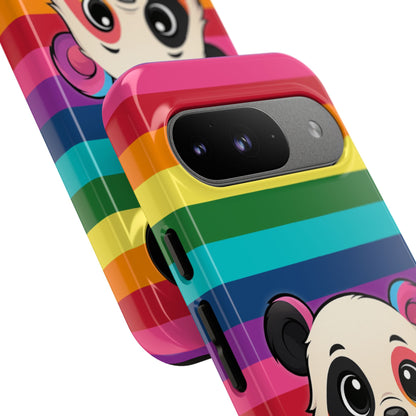 "PrideCub" – Progress + Rainbow Pride Panda Android Tough Phone Case
