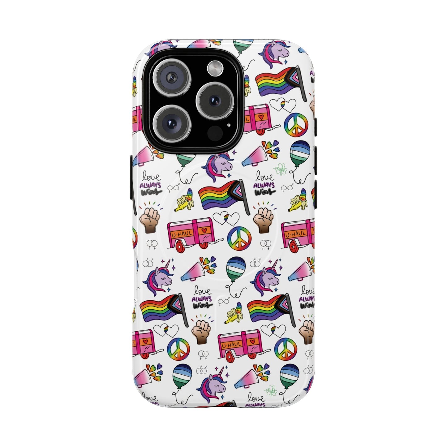 “identity mix” lgbtqia+ collage magsafe® tough iphone case