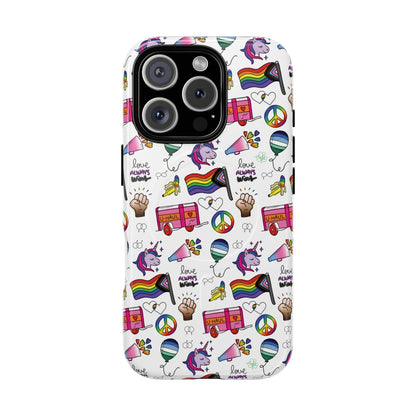 “Identity Mix” LGBTQIA+ Collage MagSafe® Tough iPhone Case