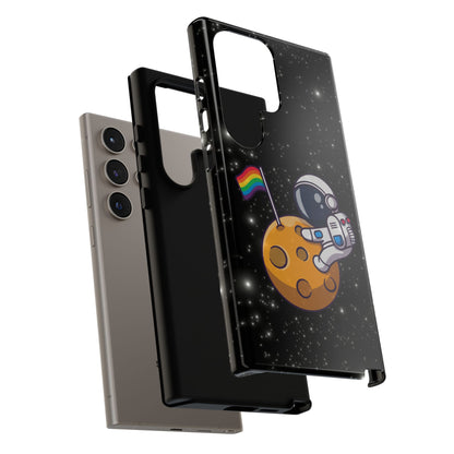 "Cosmic Queer" LGBTQIA+ Android Astronaut Tough Phone Case
