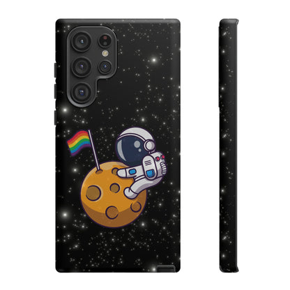 "Cosmic Queer" LGBTQIA+ Android Astronaut Tough Phone Case