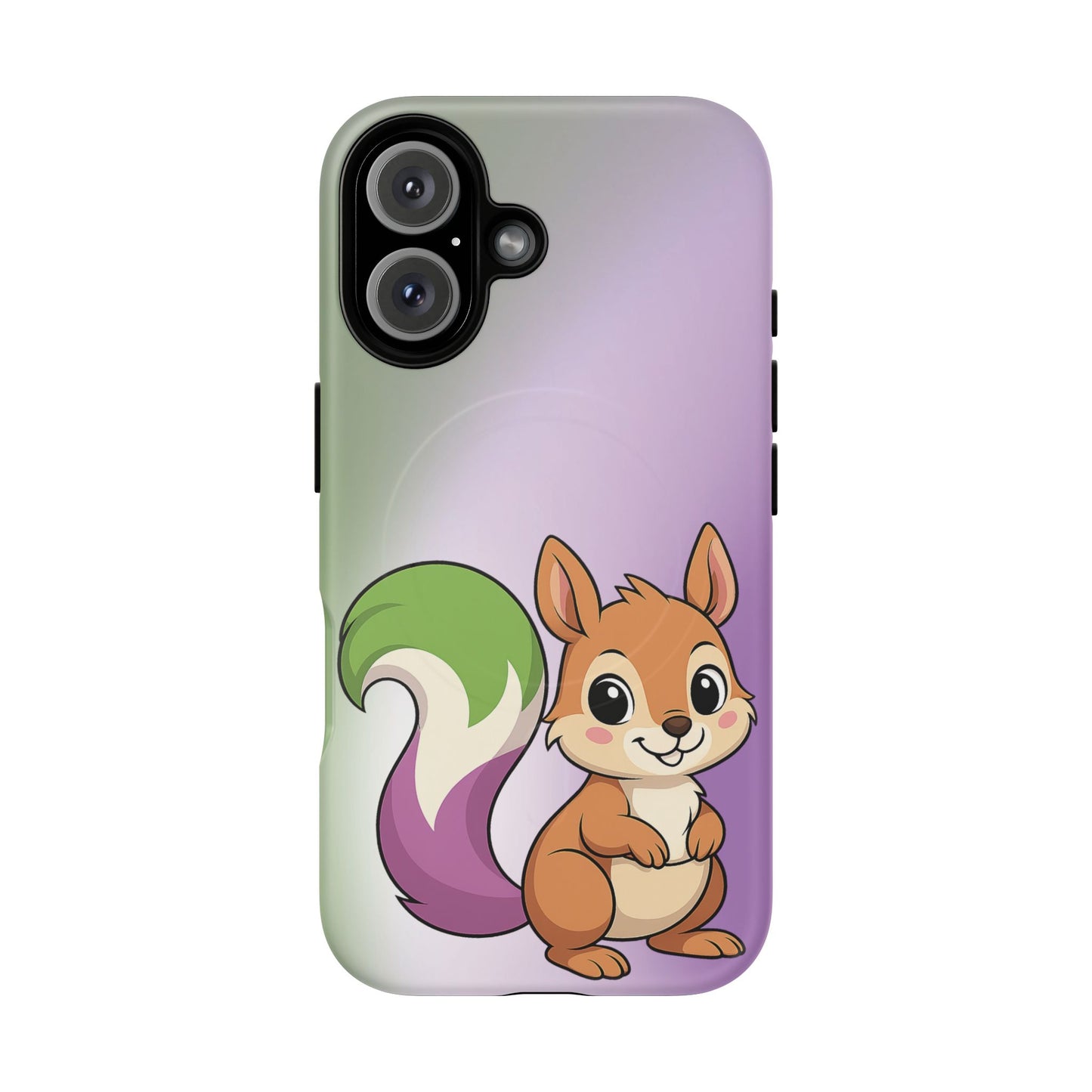 "queeriosity"– genderqueer pride squirrel magsafe® iphone case