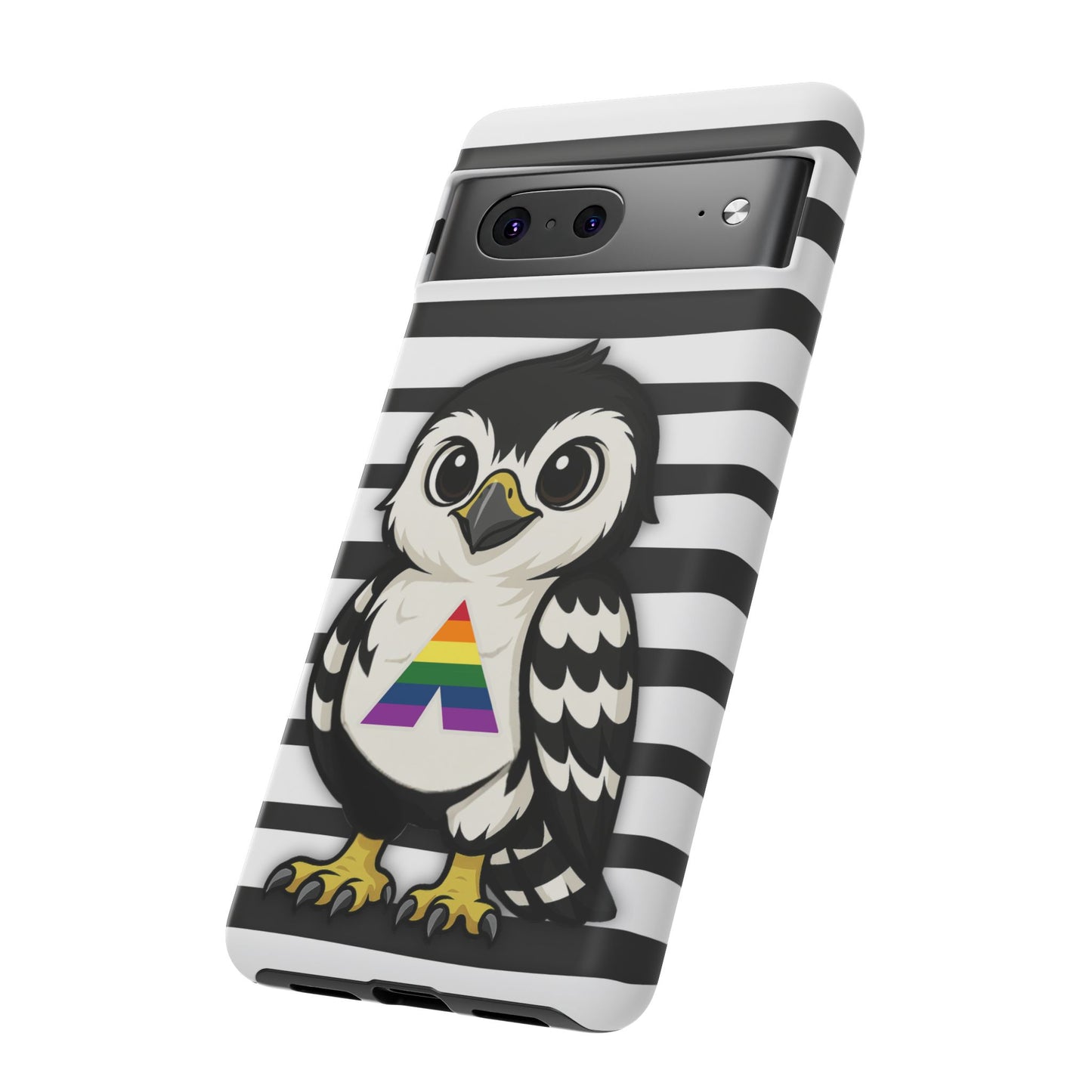 "fly with pride" – lgbtqia+ ally pride hawk android tough phone case