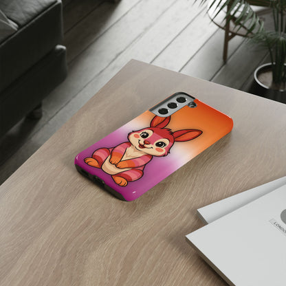 "Hare to Slay" – Lesbian [Femme] Bunny Android Tough Phone Case