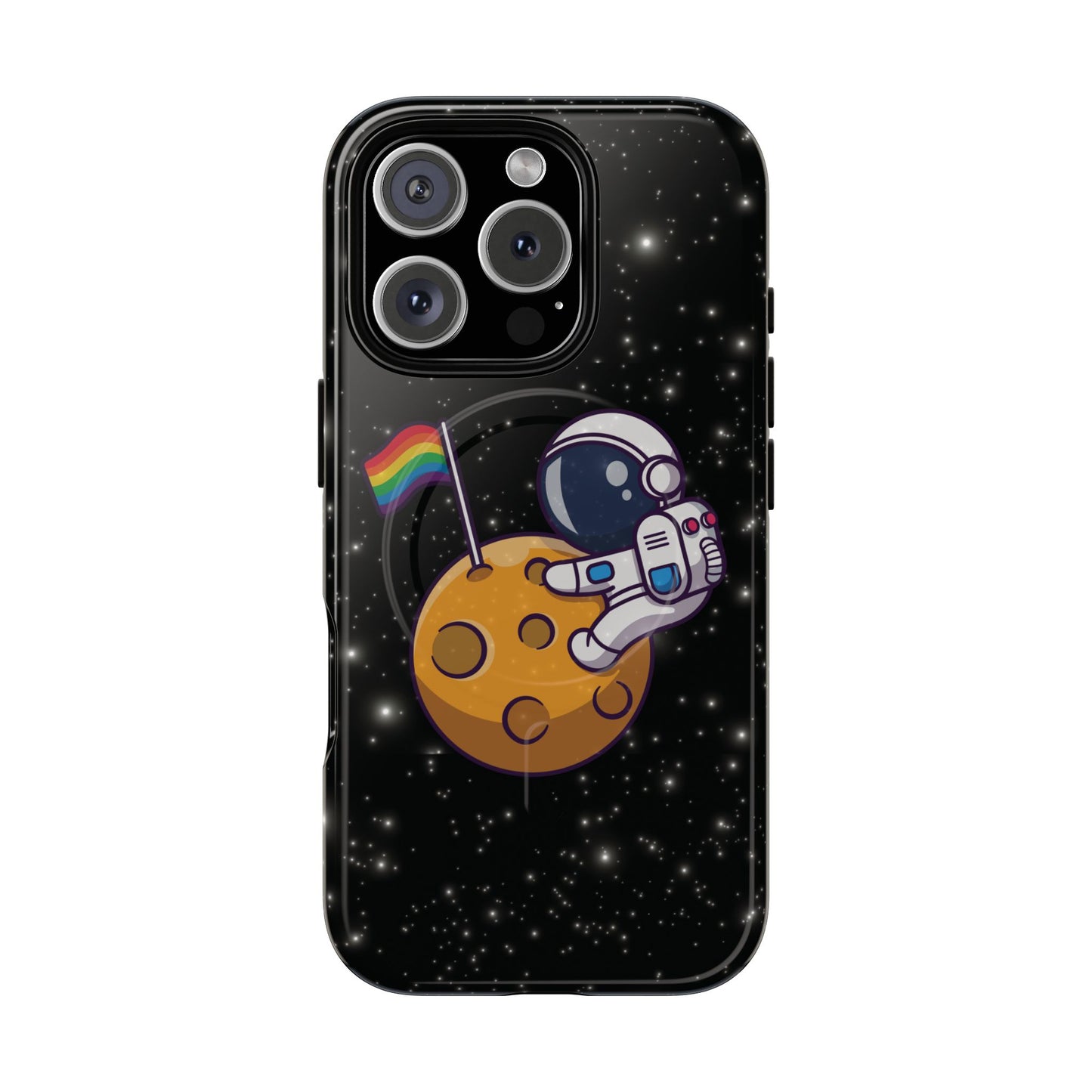 "cosmic queer" lgbtqia+ astronaut magsafe® iphone tough case