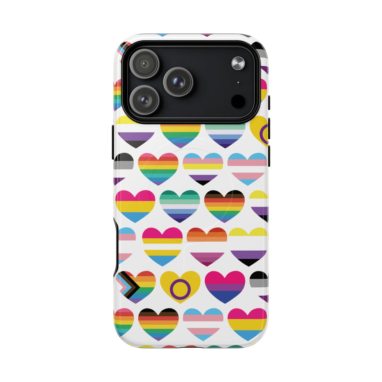"proud hearts" lgbtqia+ love magsafe® iphone case