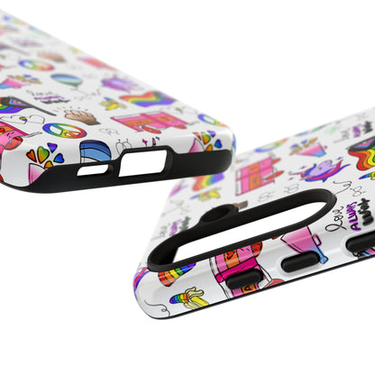 "Identity Mix" LGBTQIA+ Collage Android Tough Phone Case