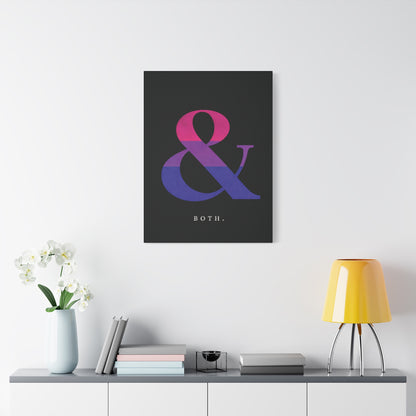 Both. | Bisexual Pride Identity Canvas Wall Art