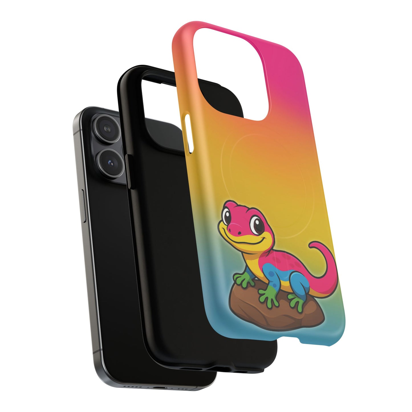 "pan-tastic voyage" – pansexual pride gecko magsafe® iphone tough case